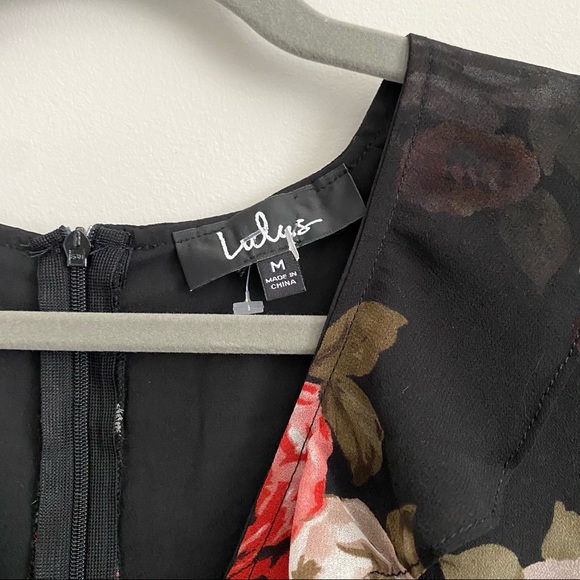 Lulu's Alive with Artistry Black Floral Dress - Picture 4 of 8